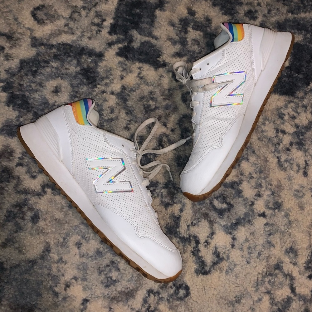 Mens Rare LGBTQ Holographic Trimmed Sneakers